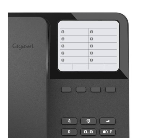 Телефон проводной Gigaset DESK400 черный S30054-H6538-S301