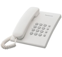Телефон проводной Panasonic KX-TS2350RUW белый