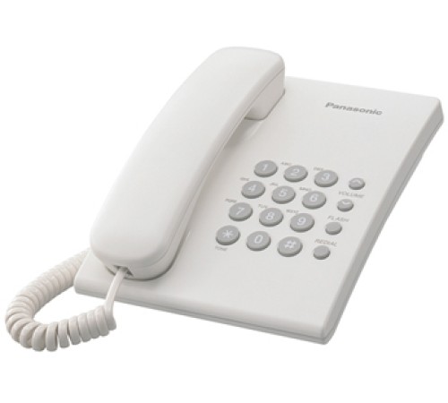 Телефон проводной Panasonic KX-TS2350RUW белый