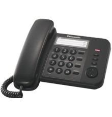 Телефон проводной Panasonic KX-TS2352RUB черный