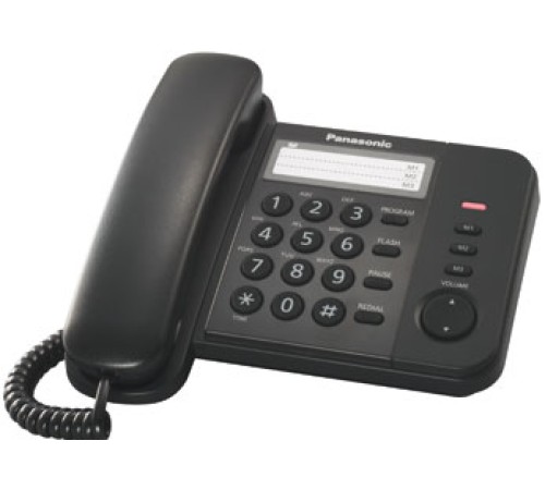 Телефон проводной Panasonic KX-TS2352RUB черный