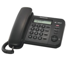 Телефон проводной Panasonic KX-TS2356RUB черный