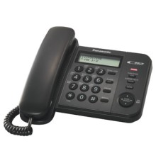 Телефон проводной Panasonic KX-TS2356RUB черный