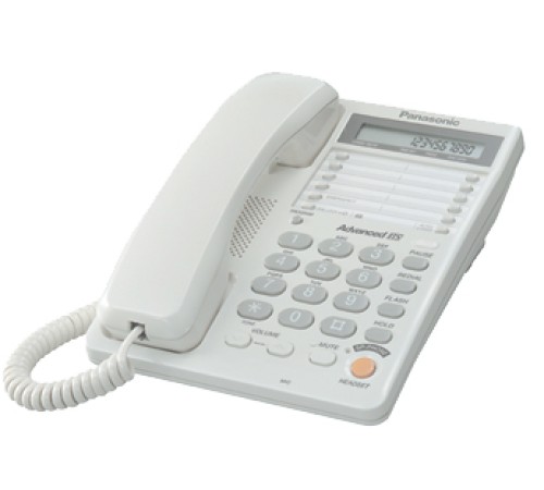 Телефон проводной Panasonic KX-TS2365RUW белый