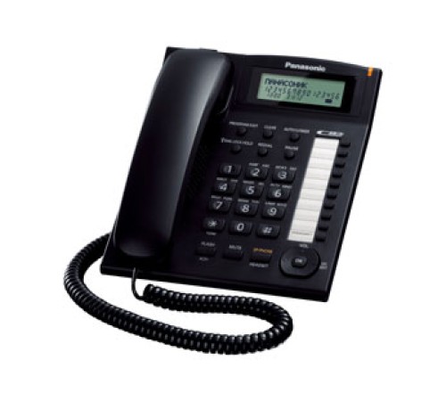 Телефон проводной Panasonic KX-TS2388RUB черный