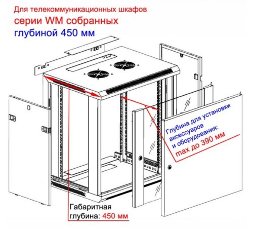 Шкаф настенный Netko WM 6412.900