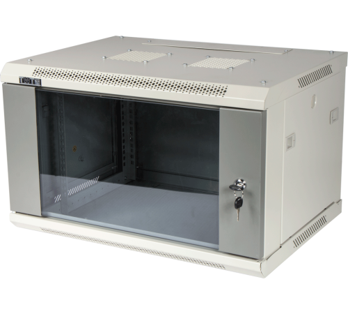 Шкаф настенный Lanmaster Pro TWT-CBWPG-9U-6X4-GY Шкаф настенный Lanmaster Pro TWT-CBWPG-9U-6X4-GY