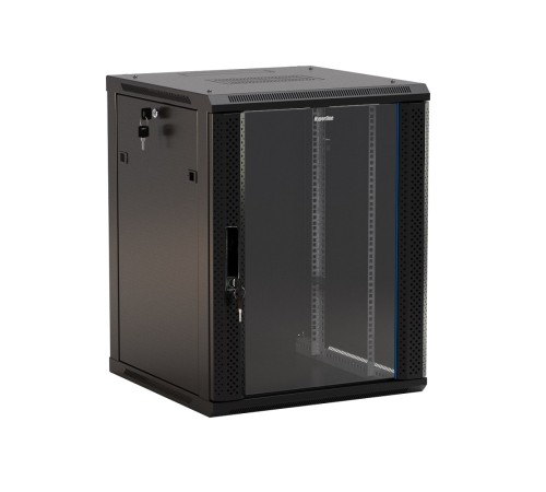Шкаф настенный Hyperline TWB-1245-GP-RAL9004