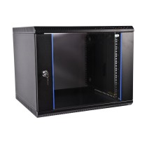 Шкаф телекоммуникационный настенный разборный ЭКОНОМ 12U (600x650) дверь стекло цвет черный ЦМО ШРН-Э-12.650-9005 30144251456