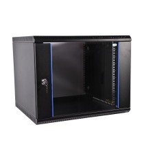 Шкаф телекоммуникационный настенный разборный ЭКОНОМ 12U (600x650) дверь стекло цвет черный ЦМО ШРН-Э-12.650-9005 30144251456